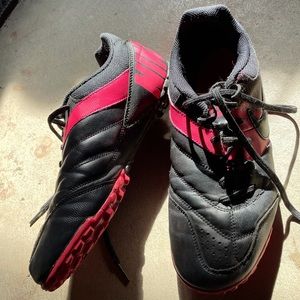 Cherry Pink Soccer Turf Cleats